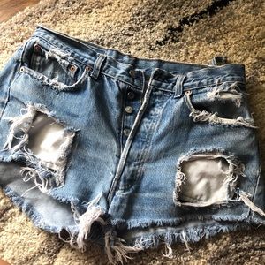Levi denim shorts